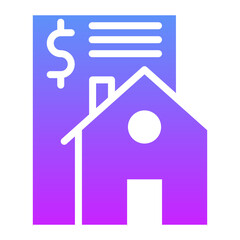 Wall Mural - House Payment Icon