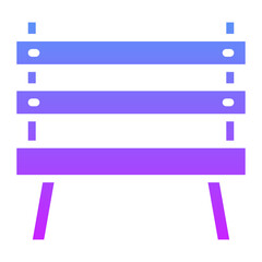 Canvas Print - Bench Icon