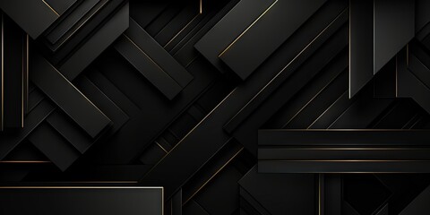Poster - geometric noir creation, generative ai