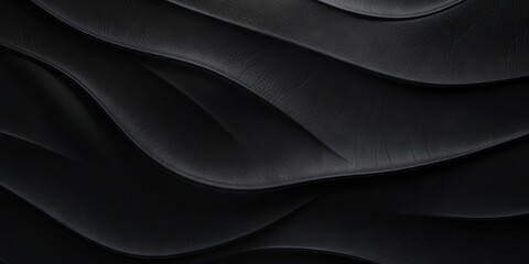 Wall Mural - stylish ebony artistic leather d cor, generative ai