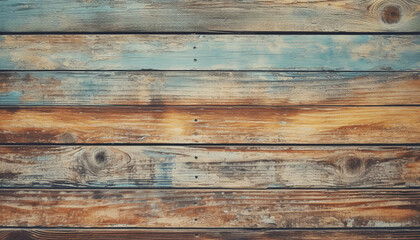 Wall Mural - aged horizontal wood background