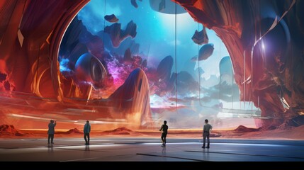 Wall Mural - utterly unique futuristic background