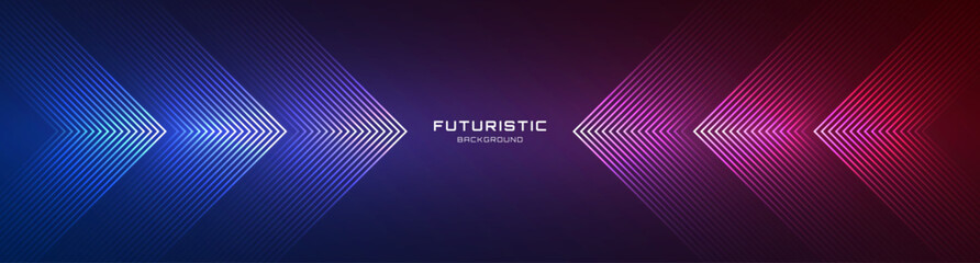 3D blue red techno abstract background overlap layer on dark space with glowing lines shape decoration. Modern graphic design element future style concept for web banner, flyer, card or brochure cover