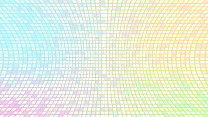 Wall Mural - pastel-colored gradient grids curve and blink like a kaleidoscope on a 4k background.