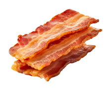 Slice Of Bacon Isolated On A Transparent Background