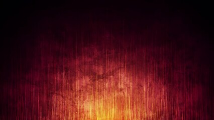 Canvas Print - abstract animated red orange grunge backdrop with moving particles, seamless loop, 4k uhd