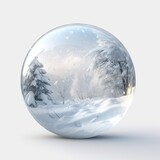 Fototapeta  - A transparent sphere containing a Block