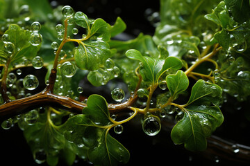 Aufkleber - A Camphor tree exuding a distinct scent from its leaves and wood, used in various medicinal and aromatic applications.