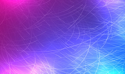 Wall Mural - abstract neon background with chaotic glowing lines. fashion concept. futuristic internet interweavi