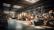 © basketman23 - A view of a busy warehouse filled with various furniture selections