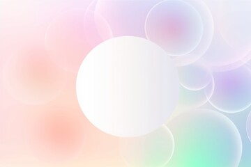 Wall Mural - Abstract pastelnblurred grainy circle gradient on white background texture. Generative AI