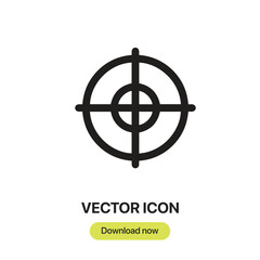 Fototapete - Precision icon vector. Linear-style sign for mobile concept and web design. Precision symbol illustration. Pixel vector graphics - Vector.