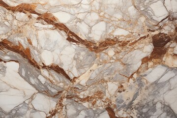 Wall Mural - A macro shot of a piece of high-quality marble, emphasizing the organic patterns and textures that make it a work of art in itself.