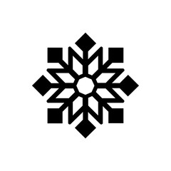 Wall Mural - Snowflake icon - Simple Vector Illustration