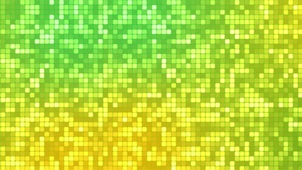 Wall Mural - gradient green motion background with scrolling and blinking grid.