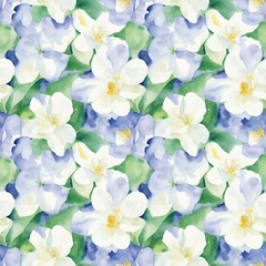 seamless watercolor floral abstract colorful wallpaper