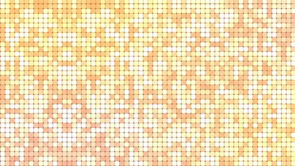 Wall Mural - Grid and dots flash and scroll toward the right on a 4K orange background.