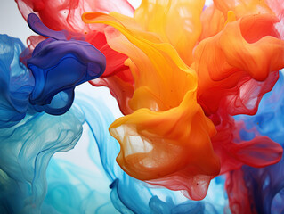 Wall Mural - Background of abstract paint in water