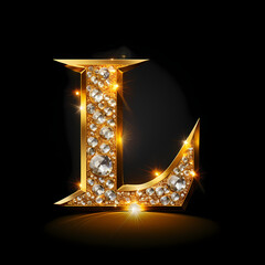 Wall Mural - L Letter Symbol