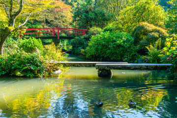 Canvas Print - Kubota Gardens Bridge