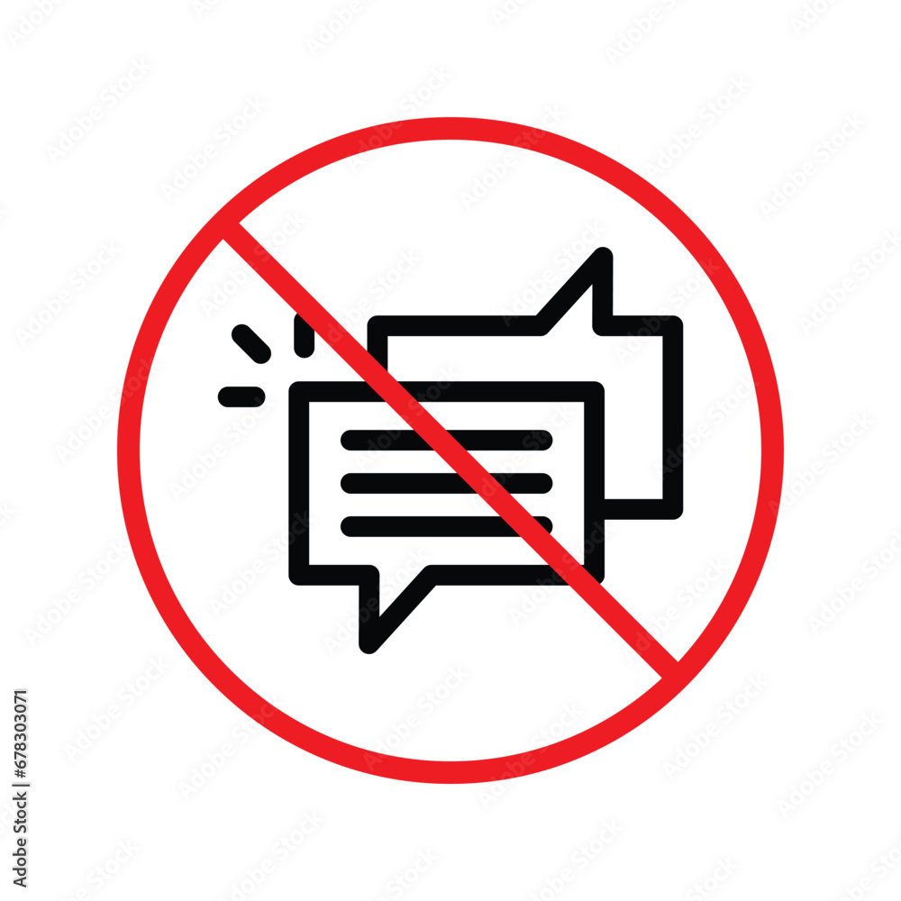Forbidden Prohibited Warning, caution, attention, restriction label ...