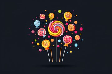 Wall Mural - candy line icon