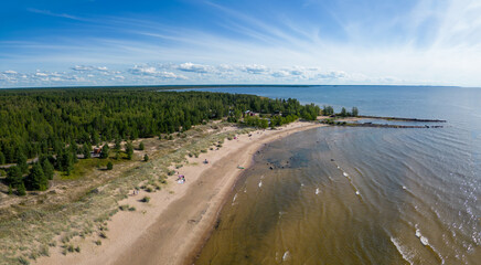 Canvas Print - Tauvo beach between Raahe and Siikajoki, Finland