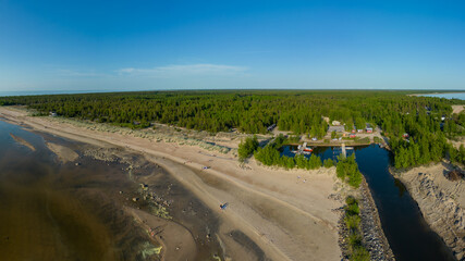 Canvas Print - Tauvo beach between Raahe and Siikajoki, Finland