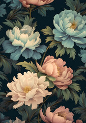 Wall Mural - Elegant floral background