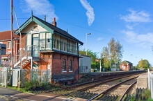 The Old Signal Box Near The Railway Station In Wainfleet All Saints. UK