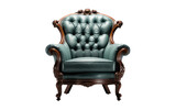 Fototapeta  - Elegance Elevate Chair Made by Wood on a Clear Surface or PNG Transparent Background.
