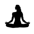 © KR Studio - silhouette of a person in yoga position