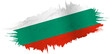 Brushstroke flag of Bulgaria
