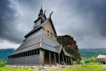 Hopperstad Stave Church In Vik, Norway