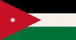 National Jordan flag on fabric surface. national flag on textured background