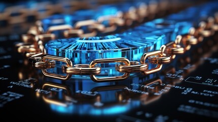 Blocks chain technology.UHD wallpaper