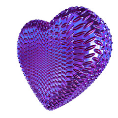 Wall Mural - Ribbed purple heart