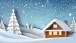 © Allison - a winter cabin with snow