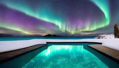 the northern lights at night