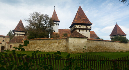 Wall Mural - Church Fortification in Cincsor is landmark of Transilvania in Romania.