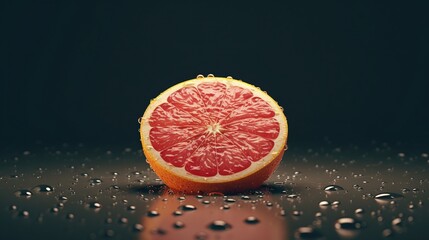 Wall Mural - grapefruit and water