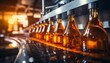 © Ilja - Bottling machinery in a beverage production plant filling the glass bottles with refreshing drinks