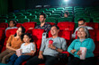 © anekoho - Happy group of asian family and grandmother relax and go to Cimema in movie theater