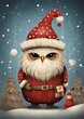 cartoon santa claus beard beardless face cute owl red streaming ancient alien high snow mascot superb solid
