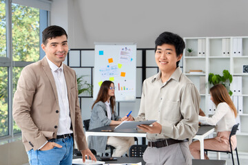 Wall Mural - Business men working in office