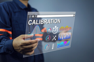 Engineer calibrate the engineering tool such as stopwatch thermometer and mechanical device via a virtual screen to ensure availability and minimal deviation according to ISO IEC 17025 standards