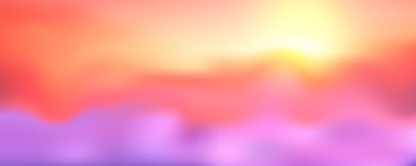 Wall Mural - pink sky background. pastel abstract purple gradient sunset. watercolor winter cloudy cold wallpaper