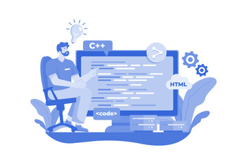Canvas Print - it professional managing and maintaining information technology systems.