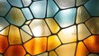 Stained glass, artistic window pattern. Architecture decoration texture glasswork