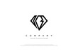 Simple Letter B Diamond Logo Design Vector